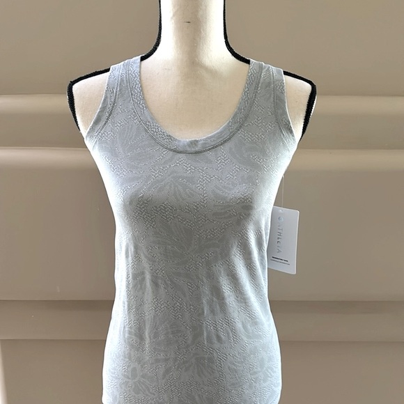 Athleta Momentum Tank. Beautiful Grey Green. Size Small. NWT. - Picture 2 of 7